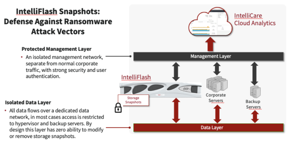 IntelliFlash Snapshots: Defense Against Ransomware Attack Vectors