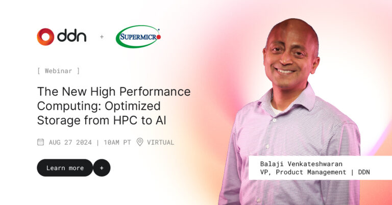 The New High Performance Computing: Optimized Storage from HPC to AI