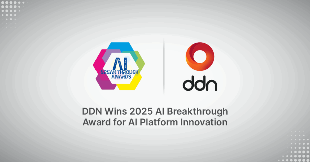 DDN Wins 2025 AI Breakthrough Award for AI Platform Innovation